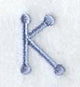 Dots Letter K - 2 inch