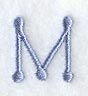 Dots Letter M - 2 inch