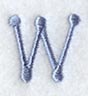 Dots Letter W - 2 inch