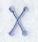Dots Letter X - 2 inch