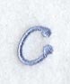 Dots Letter c - 2 inch