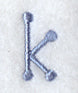 Dots Letter k - 2 inch
