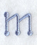 Dots Letter m - 2 inch