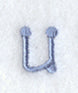 Dots Letter u - 2 inch
