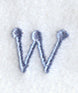 Dots Letter w - 2 inch