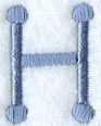 Dots Letter H - 2 inch