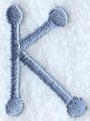 Dots Letter K - 2 inch