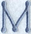 Dots Letter M - 2 inch