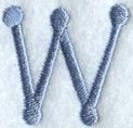Dots Letter W - 2 inch