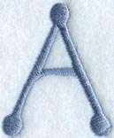 Dots Letter A - 2 inch