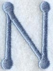 Dots Letter N - 2 inch
