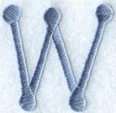 Dots Letter W - 2 inch