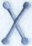 Dots Letter X - 2 inch