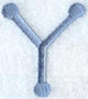 Dots Letter Y - 2 inch