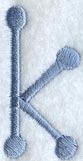 Dots Letter k - 2 inch
