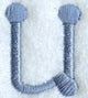 Dots Letter u - 2 inch