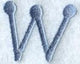 Dots Letter w - 2 inch