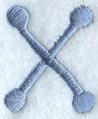 Dots Letter x - 2 inch