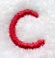 Kids Upper Case Letter C - 3 Inch