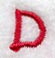 Kids Upper Case Letter D - 3 Inch