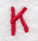 Kids Upper Case Letter K - 3 Inch