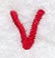 Kids Upper Case Letter V - 3 Inch