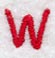 Kids Upper Case Letter W - 3 Inch