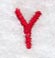 Kids Upper Case Letter Y - 3 Inch