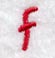 Kids Lower Case Letter f - 3 Inch