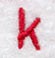 Kids Lower Case Letter k - 3 Inch