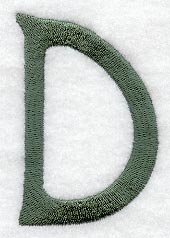 Agatha Letter D (3 Inch)