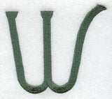 Agatha Letter W (3 Inch)