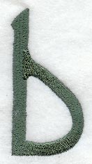 Agatha Lower Case Letter b (3 Inch)