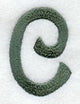 Agatha Lower Case Letter c (3 Inch)