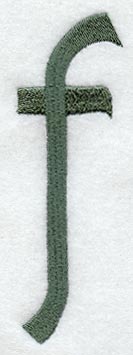 Agatha Lower Case Letter f (3 Inch)