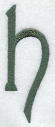 Agatha Lower Case Letter h (3 Inch)