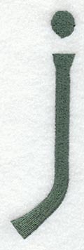 Agatha Lower Case Letter j (3 Inch)