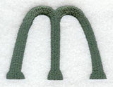 Agatha Lower Case Letter m (3 Inch)