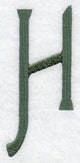 Agatha Letter H (3 Inch)