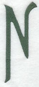 Agatha Letter N (3 Inch)