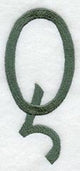 Agatha Letter Q (3 Inch)