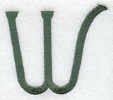 Agatha Letter W (3 Inch)