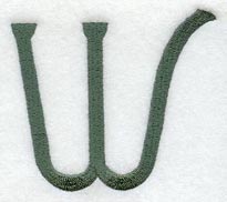Agatha Letter W (3 Inch)