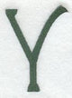 Agatha Letter Y (3 Inch)