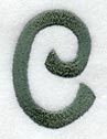 Agatha Lower Case Letter c (3 Inch)