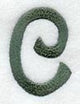 Agatha Lower Case Letter c (3 Inch)