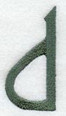 Agatha Lower Case Letter d (3 Inch)