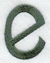 Agatha Lower Case Letter e (3 Inch)