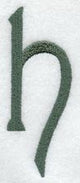 Agatha Lower Case Letter h (3 Inch)