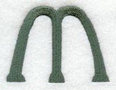 Agatha Lower Case Letter m (3 Inch)